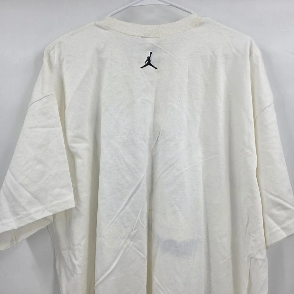 VINTAGE 90S RARE NIKE AIR JORDAN SHIRT MENS 2XL XXL SNEAKER BLUE DEADSTOCK *READ